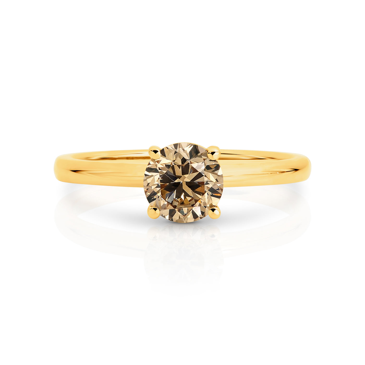 Chocolate Gold Rings Australian Chocolate Diamonds 18ct yellow gold Classic Chocolate ...