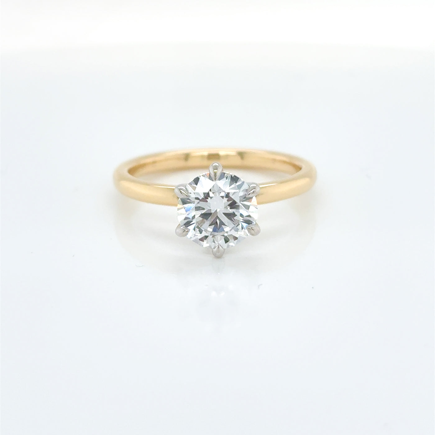 Round Brilliant Cut 1.50ct Lab Diamond Claw Set Solitaire Engagement Ring