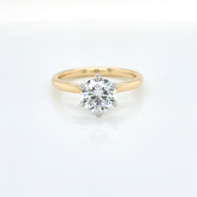 Round Brilliant Cut 1.50ct Lab Diamond Claw Set Solitaire Engagement Ring
