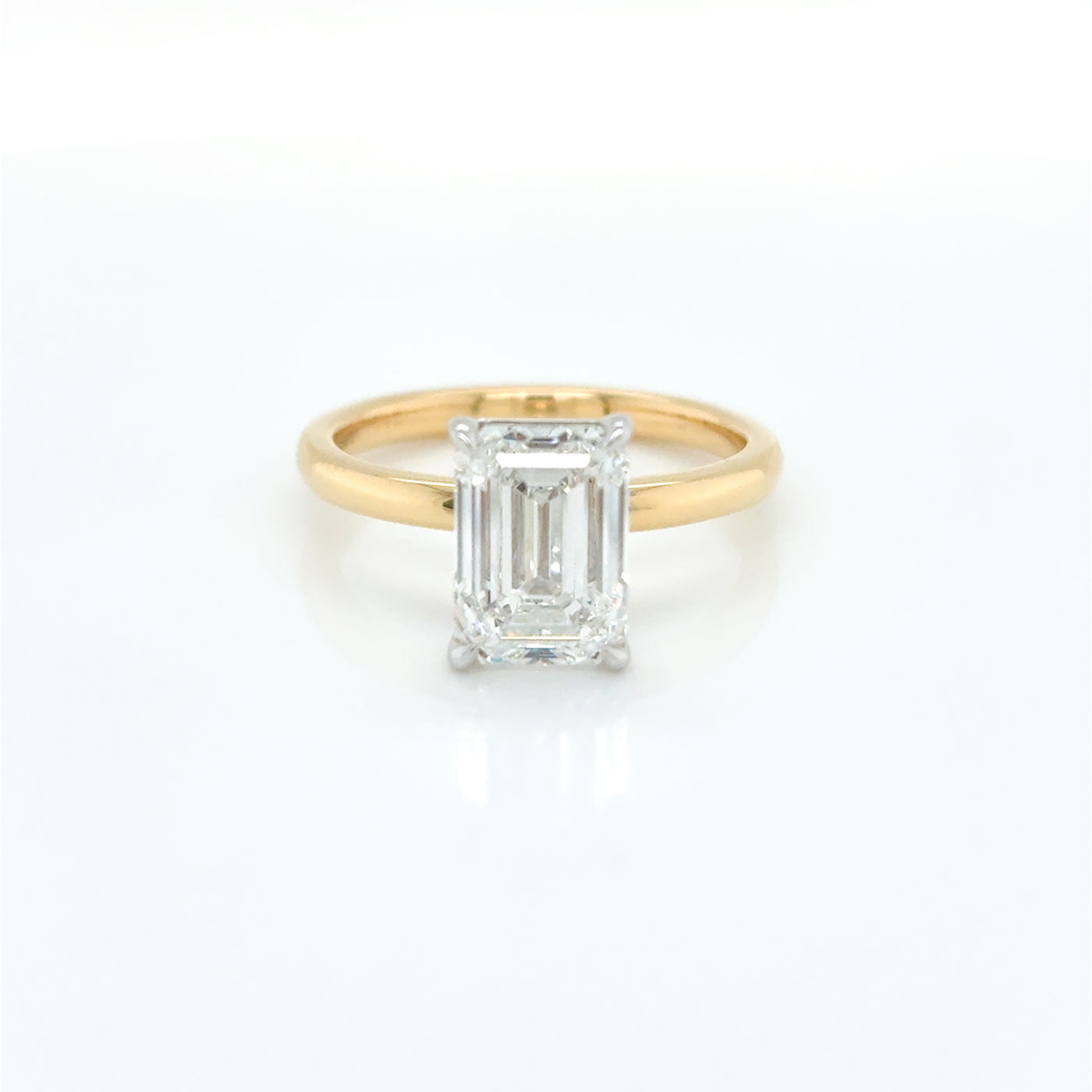 Emerald Cut 3.00ct Lab Diamond Claw Set Solitaire Engagement Ring