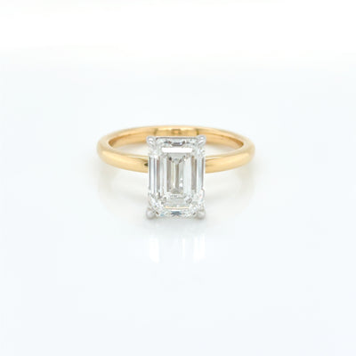 Emerald Cut 3.00ct Lab Diamond Claw Set Solitaire Engagement Ring