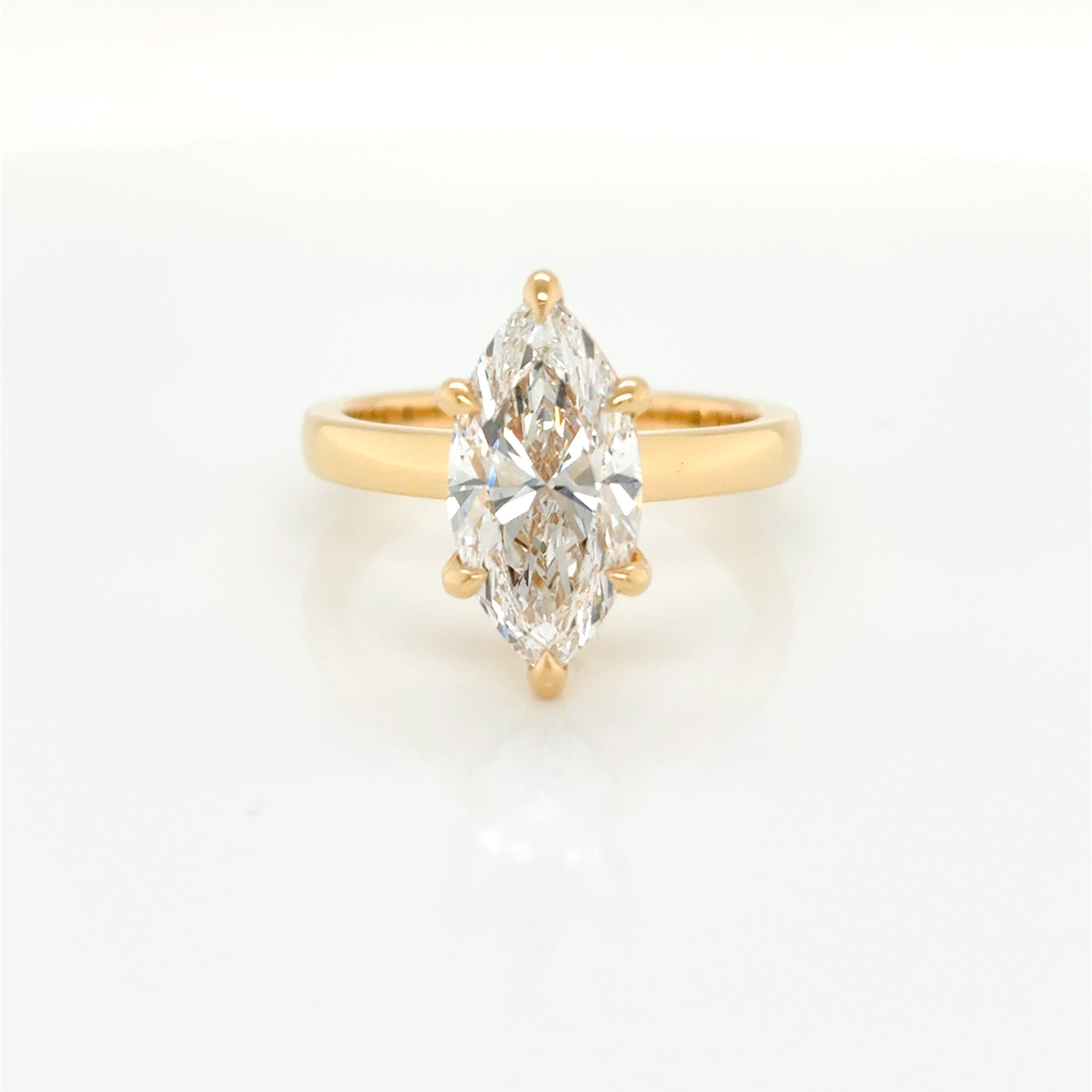 Marquise Cut 3.00ct Lab Diamond Claw Set Solitaire Engagement Ring