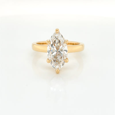 Marquise Cut 3.00ct Lab Diamond Claw Set Solitaire Engagement Ring